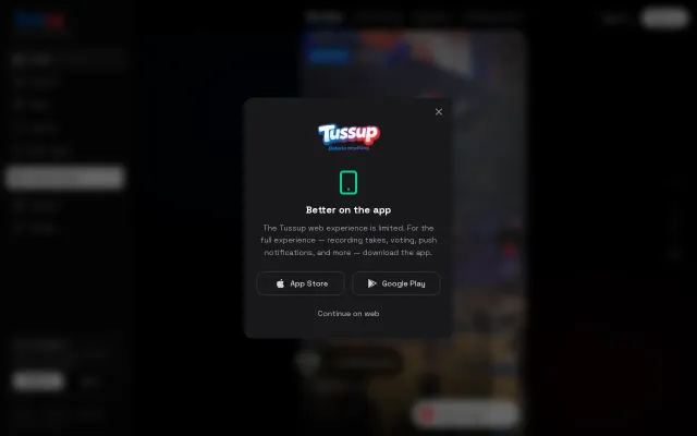 Tussup.com – TikTok for Debates