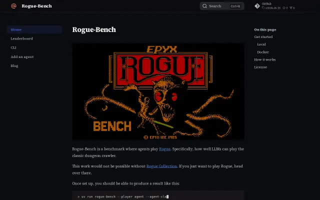 Rogue-Bench – LLMs play the game Rogue