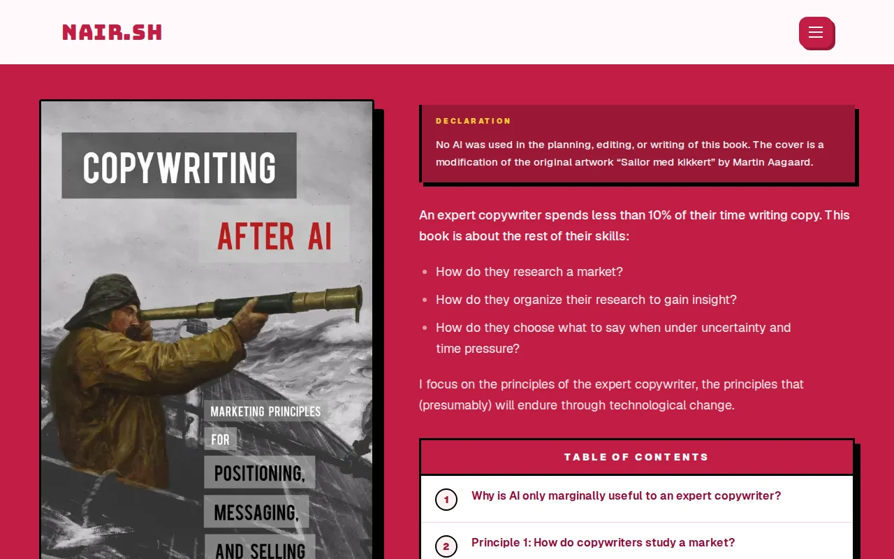 I wrote a book that teaches writing for marketing from first principles