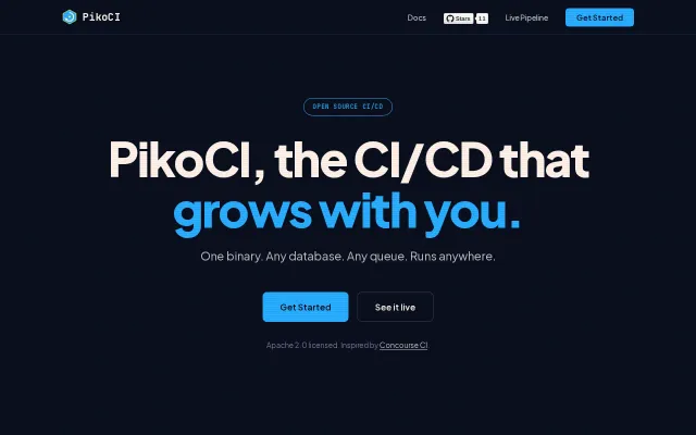 PikoCI – self-hosted CI/CD inspired by Concourse, single binary