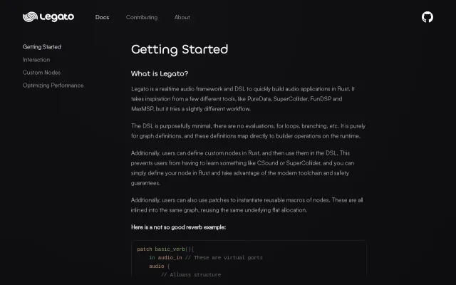 Legato – a Rust audio graph framework with a minimal DSL