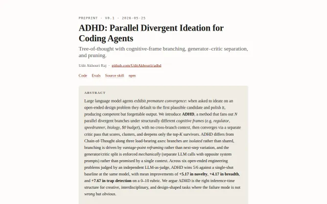 Gave Claude Code ADHD.. Now it thinks 3x better