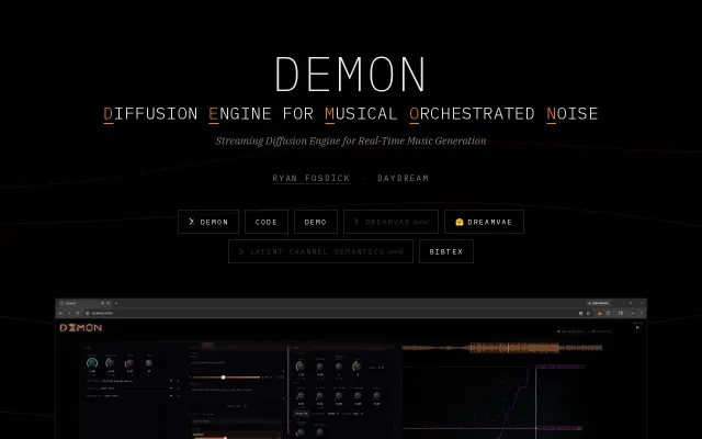 Demon – open-source real-time music diffusion engine, 25Hz local GPU