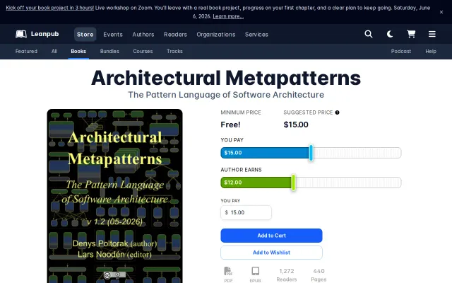 Book: the Pattern Language of Software Architecture