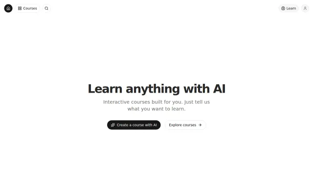 Open-source tool for learning anything using AI