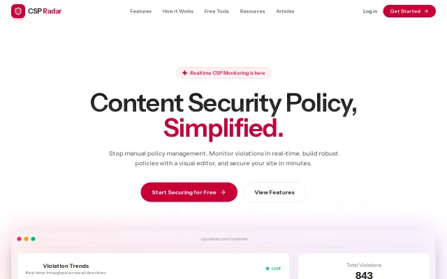 CSP Radar – Build a Content Security Policy without breaking your site