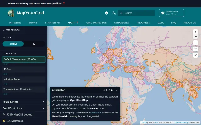 Electrical Grid Mapping Launchpad
