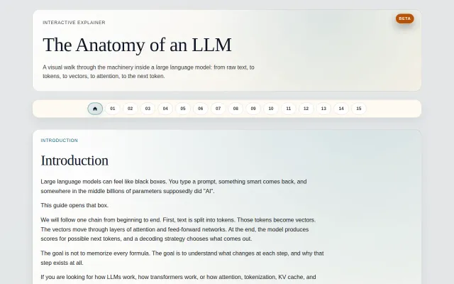 The Anatomy of an LLM