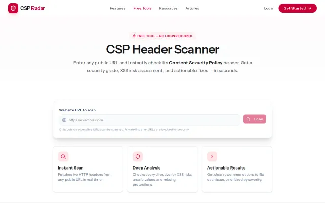 A CSP header scanner that explains what's unsafe
