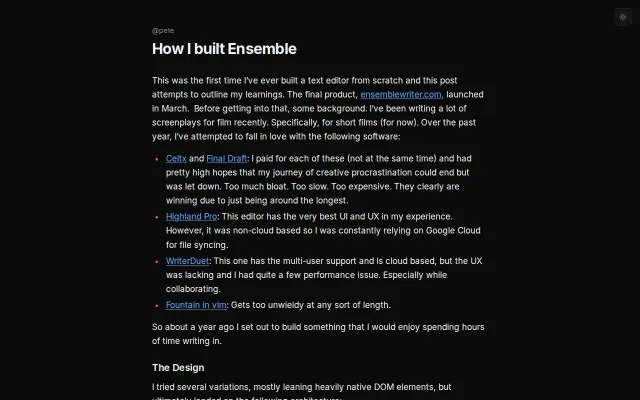 I Built Ensemble