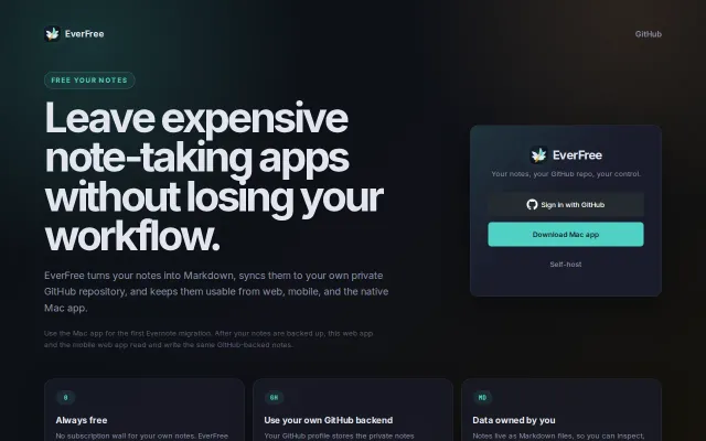 A free, open-source replacement for Evernote (and paid note takers)