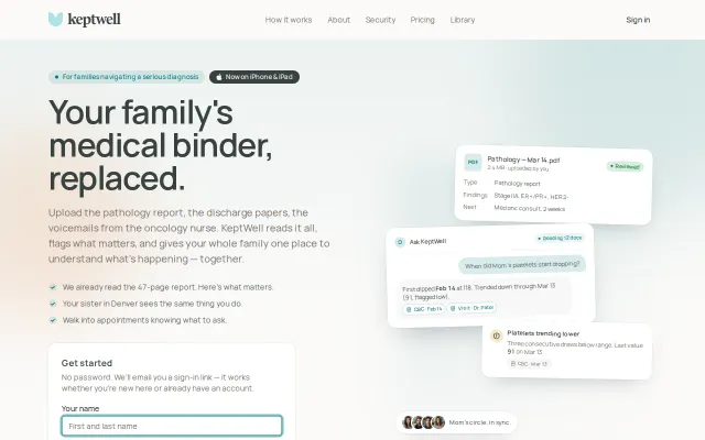 I built an AI medical-records hub after my mom's cancer diagnosis