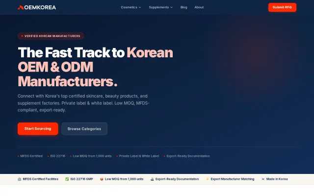 The Fast Track to Korean OEM and ODM Manufacturers