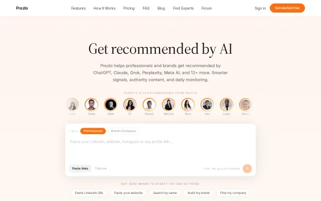 Prezlo – We built an API that tells AI agent whether to trust an expert