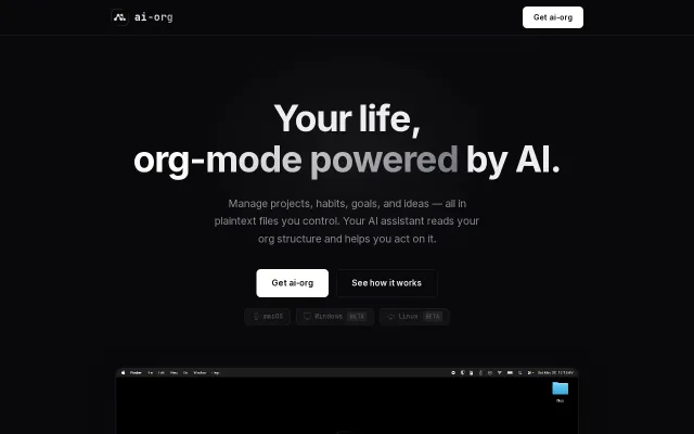 AI-org – org-mode powered by AI