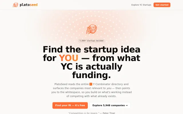 Find YC startups relevant to you