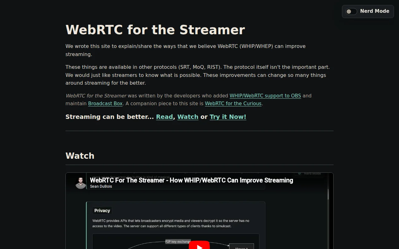 webrtcforthestreamer.com – How WHIP makes streaming more connected