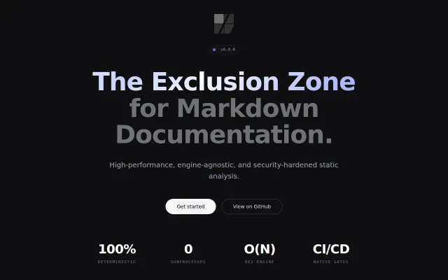 Zenzic – A strict, heuristic-free Markdown static analyzer