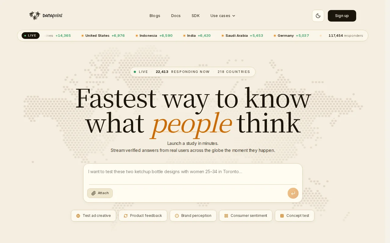 Datapoint AI – fastest way to know what your customers want