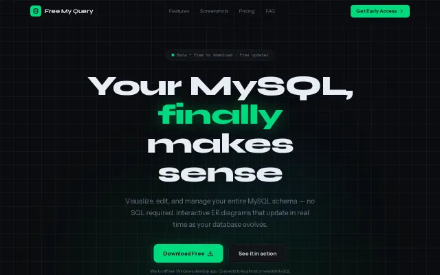 Built a MySQL GUI that visualizes schemas as interactive ER diagrams