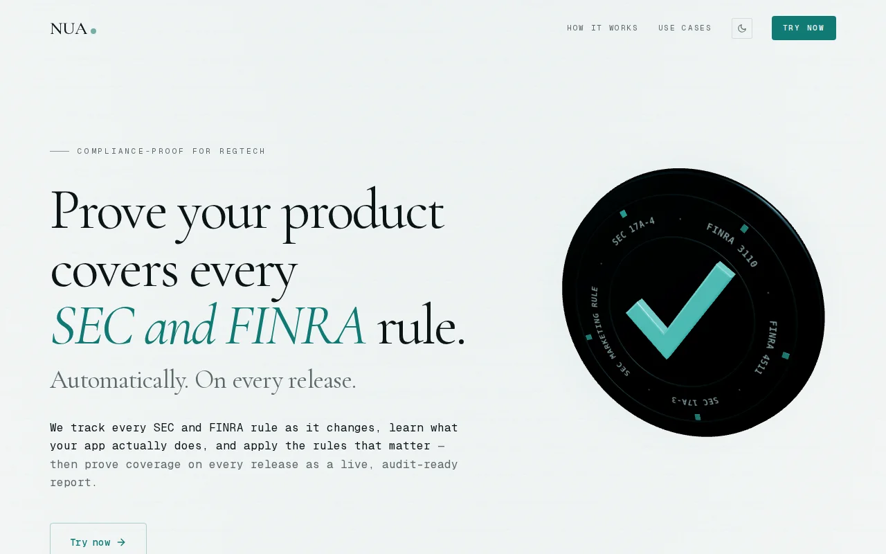 NUA an agent that tests for product correctness