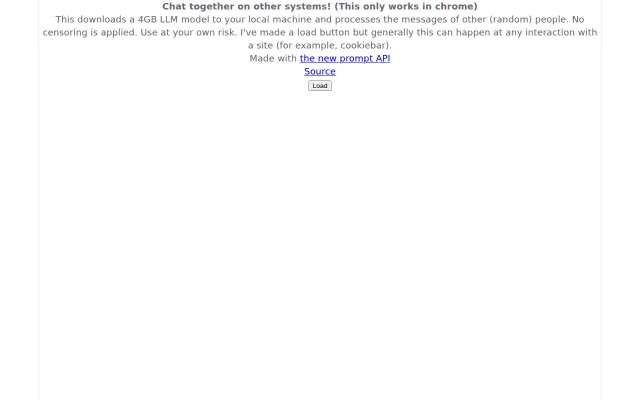 PoC to use the Chrome Prompt API on other people's machine