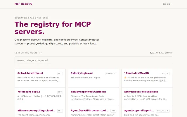 MCP Registry – NPM-style install for MCP servers