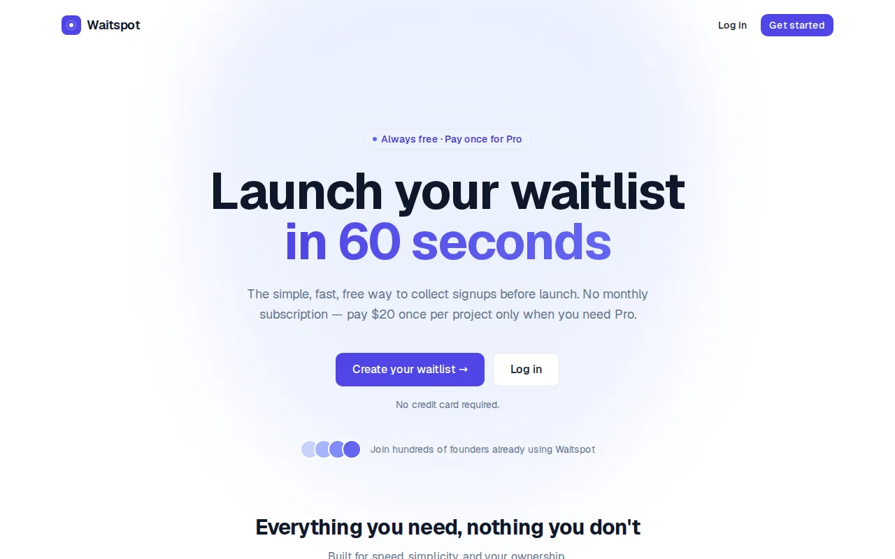 I built a waitlist tool with Claude as a non-technical founder