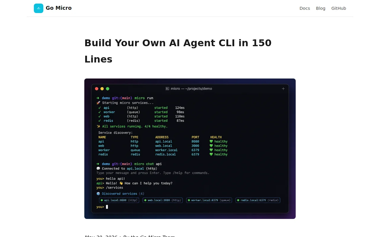 Build Your Own AI Agent CLI in 150 Lines