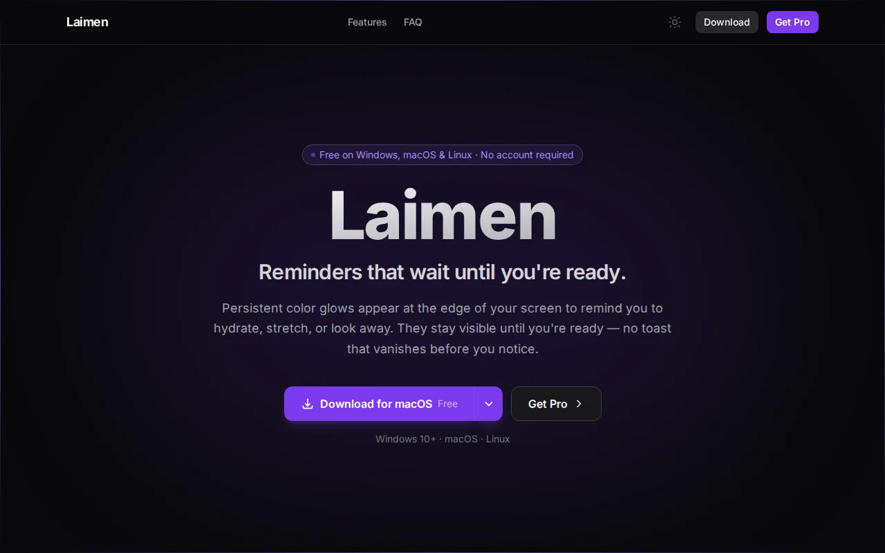 Laimen - An Unintrusive Reminder App