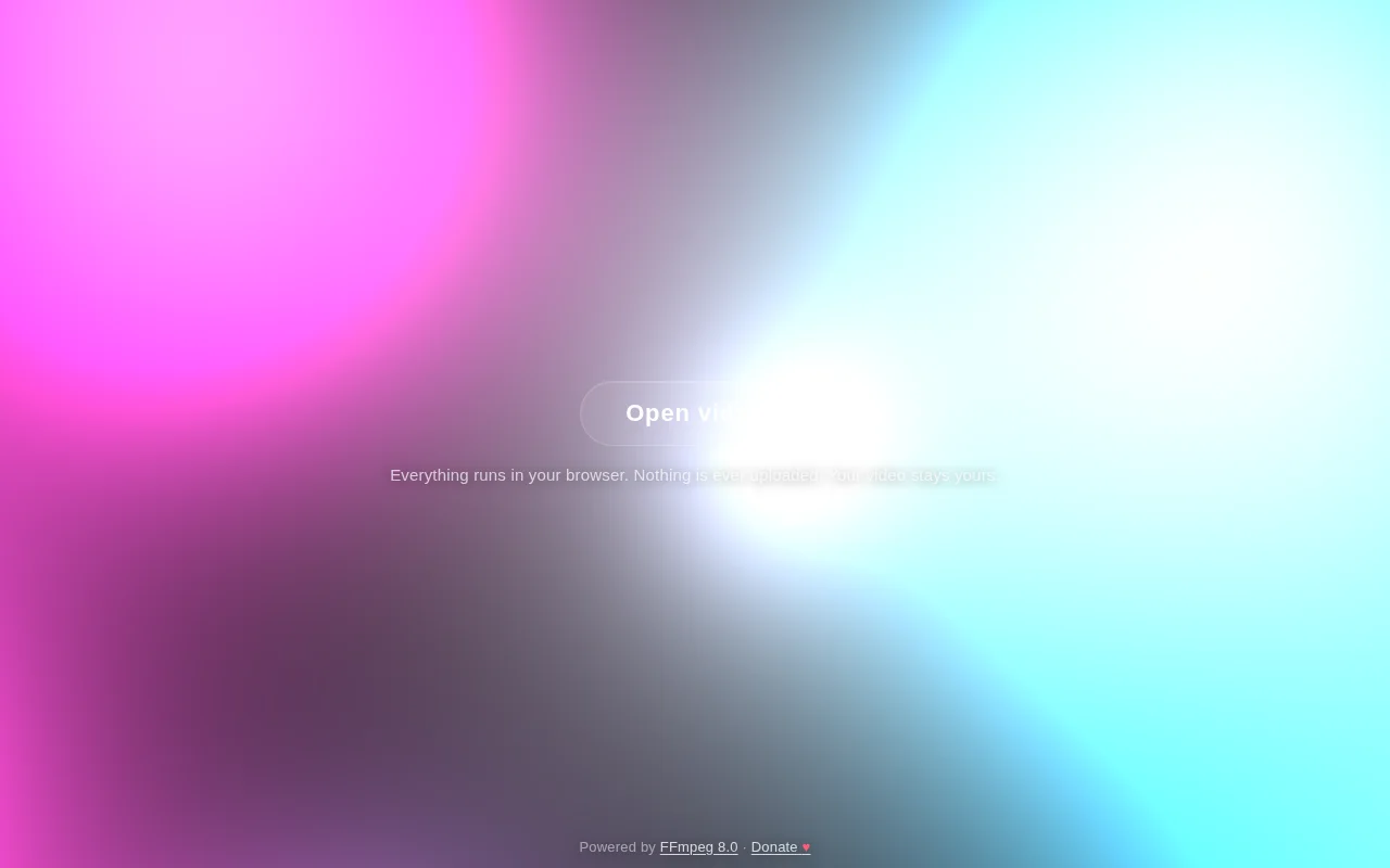 Browser-based video trimmer powered by ffmpeg.wasm