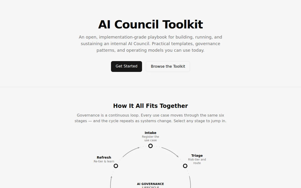 AI Council Toolkit – open-source playbook for AI governance