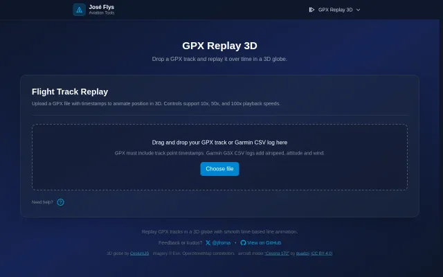 GPX Flight Replays