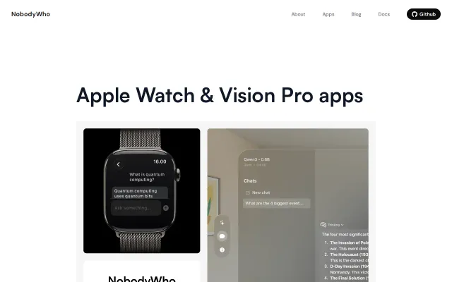 We've built a standalone Apple Watch app running LLMs offline, locally