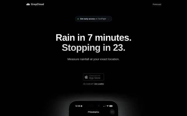 GrayCloud – a modern Dark Sky alternative