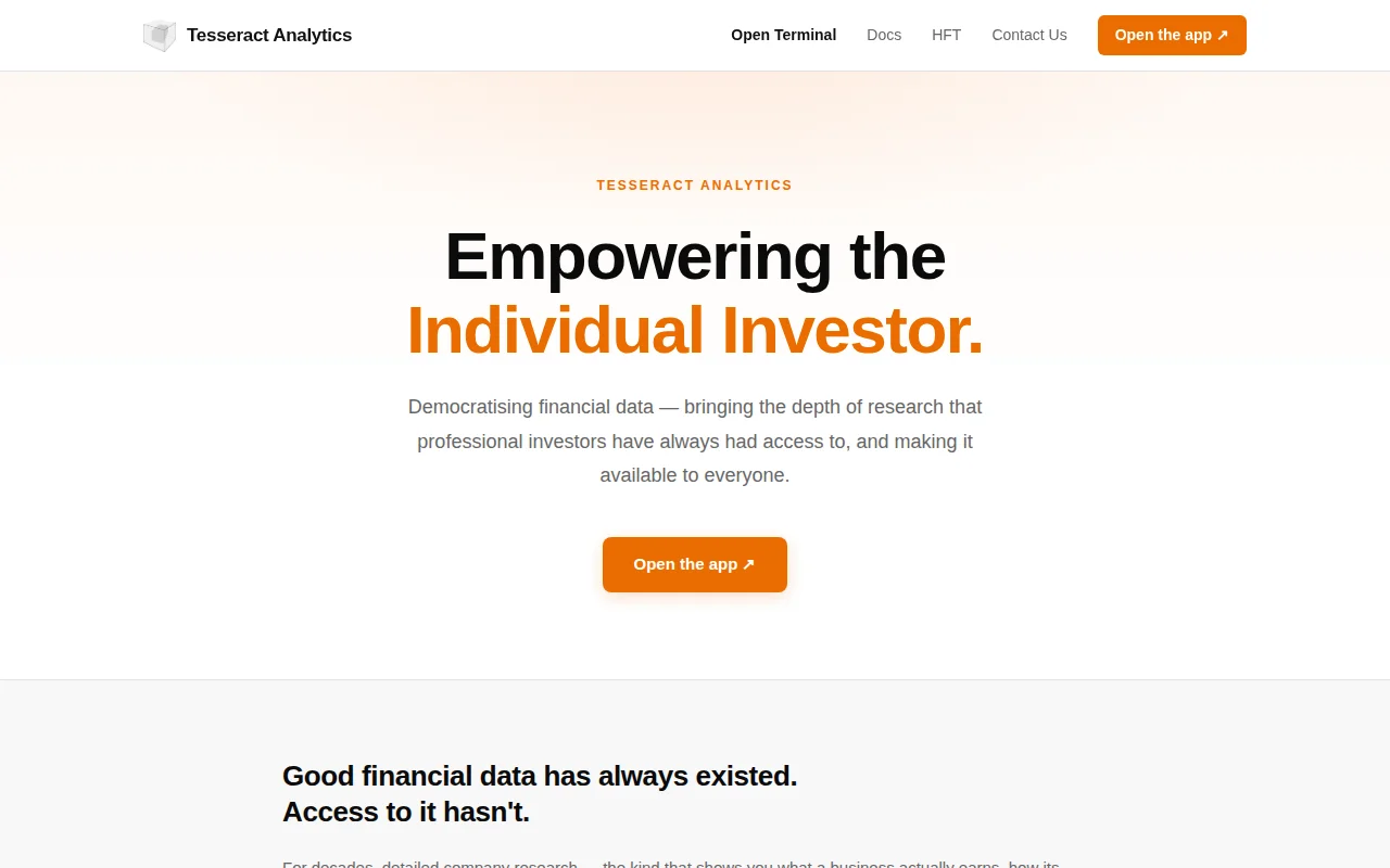 Open Terminal – A Bloomberg Style App for Research