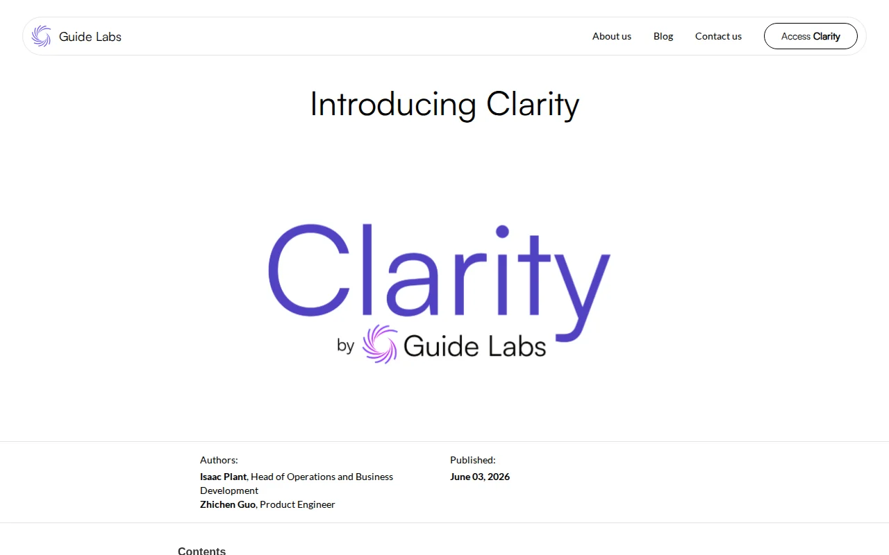 Clarity, See what concepts your LLM uses and trace it to training data