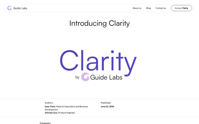 Clarity, See what concepts your LLM uses and trace it to training data
