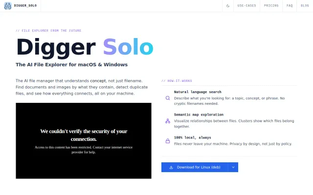 Digger Solo – Local AI File Explorer