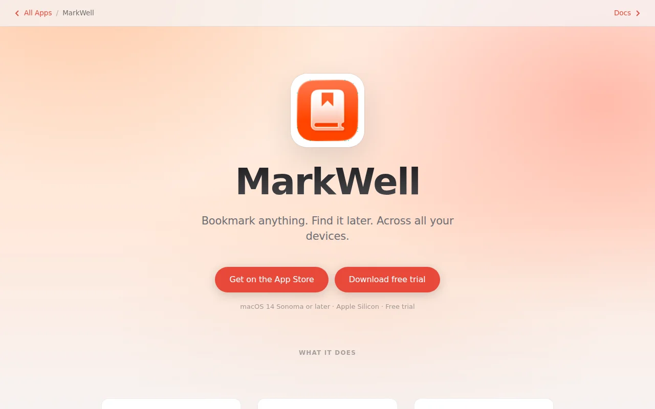 A simpl bookmark manager for Mac and iOS