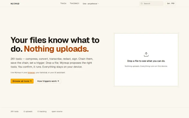 Wyreup.com – Common JavaScript tools packaged for offline and agent use