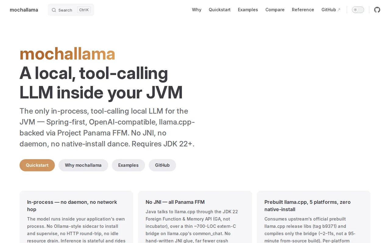 Run Llama.cpp In-Process from Java with Project Panama FFM