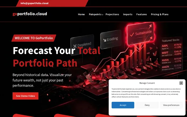 GoPortfolio – Portfolio Tracking and Retirement Planning Platform