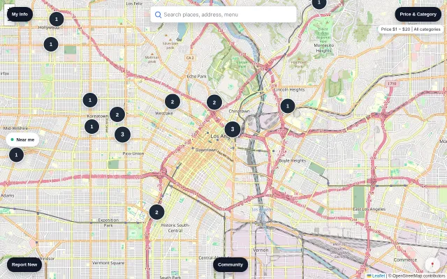 Fooglemap – a map for local restaurant discovery