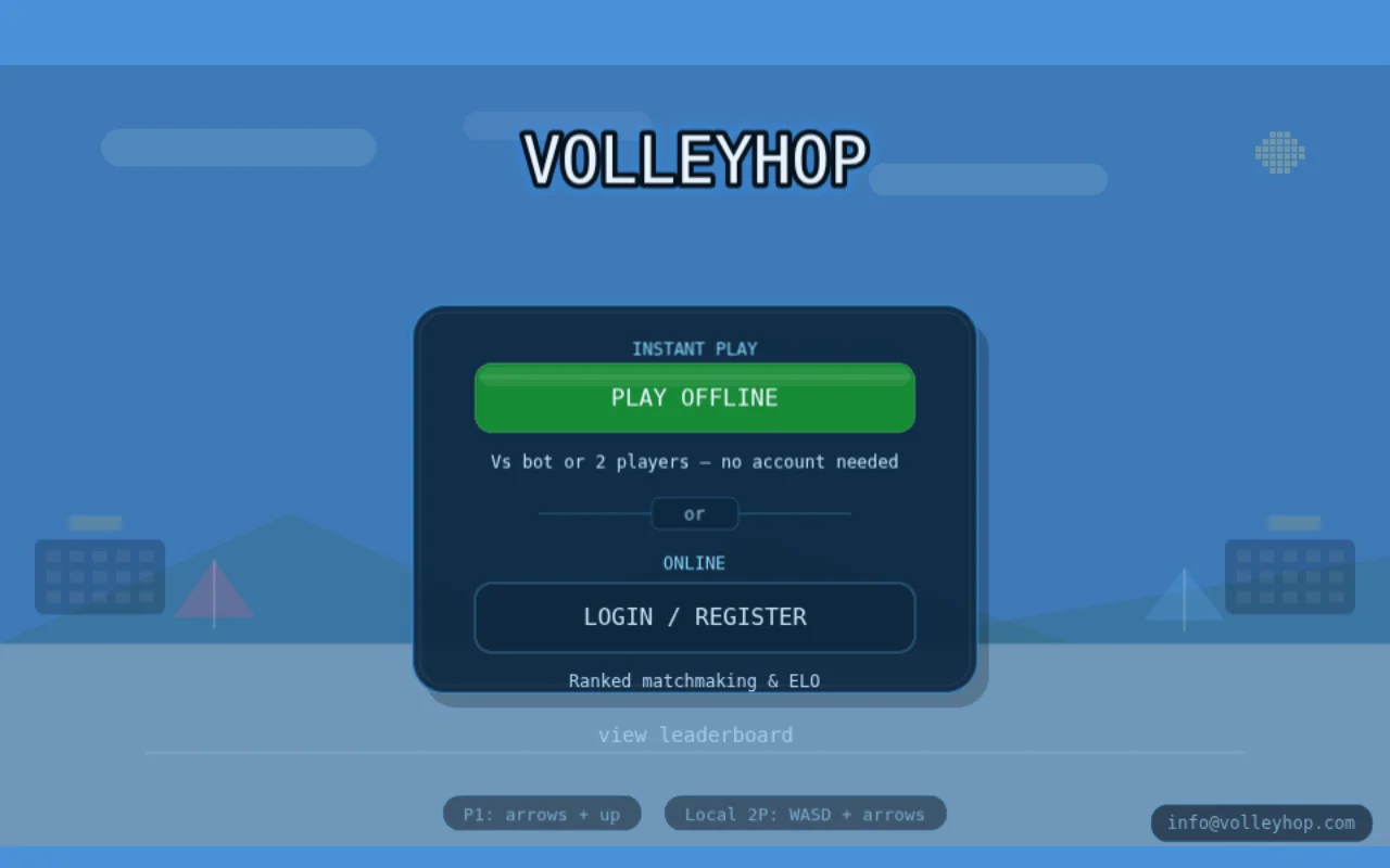 I rebuilt a tiny old volleyball game I loved