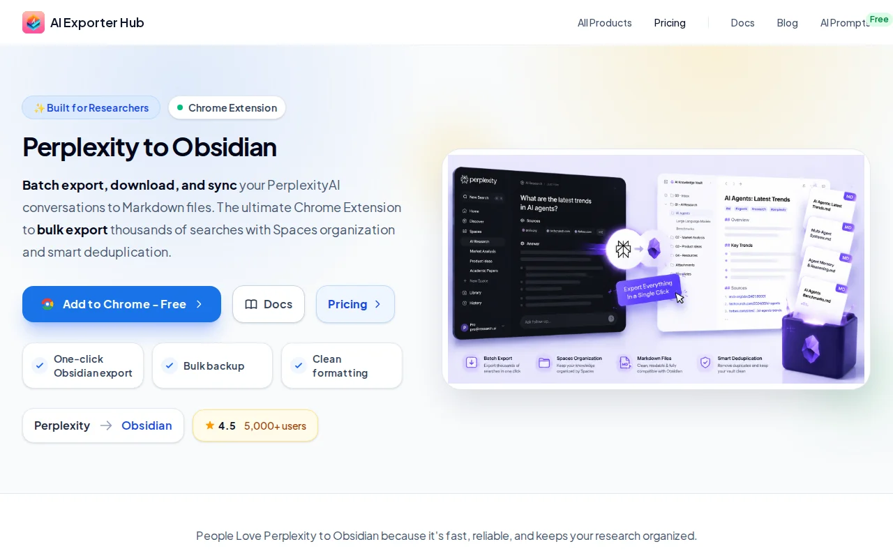 Backup Your Perplexity Research to Markdown and Obsidian