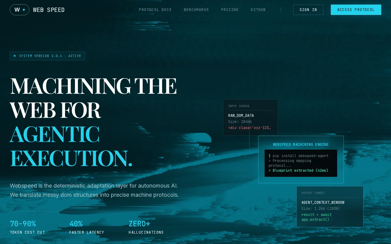 Web Speed – A shared web-map registry for AI agents (MCP, open source)