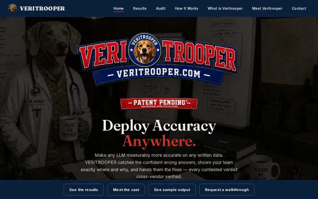 Veritrooper – find what your AI gets wrong about your own docs