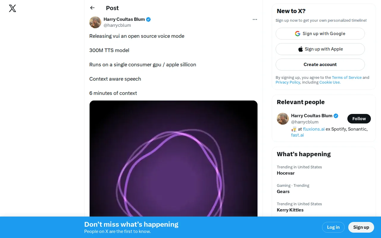 Vui – open-source voice mode