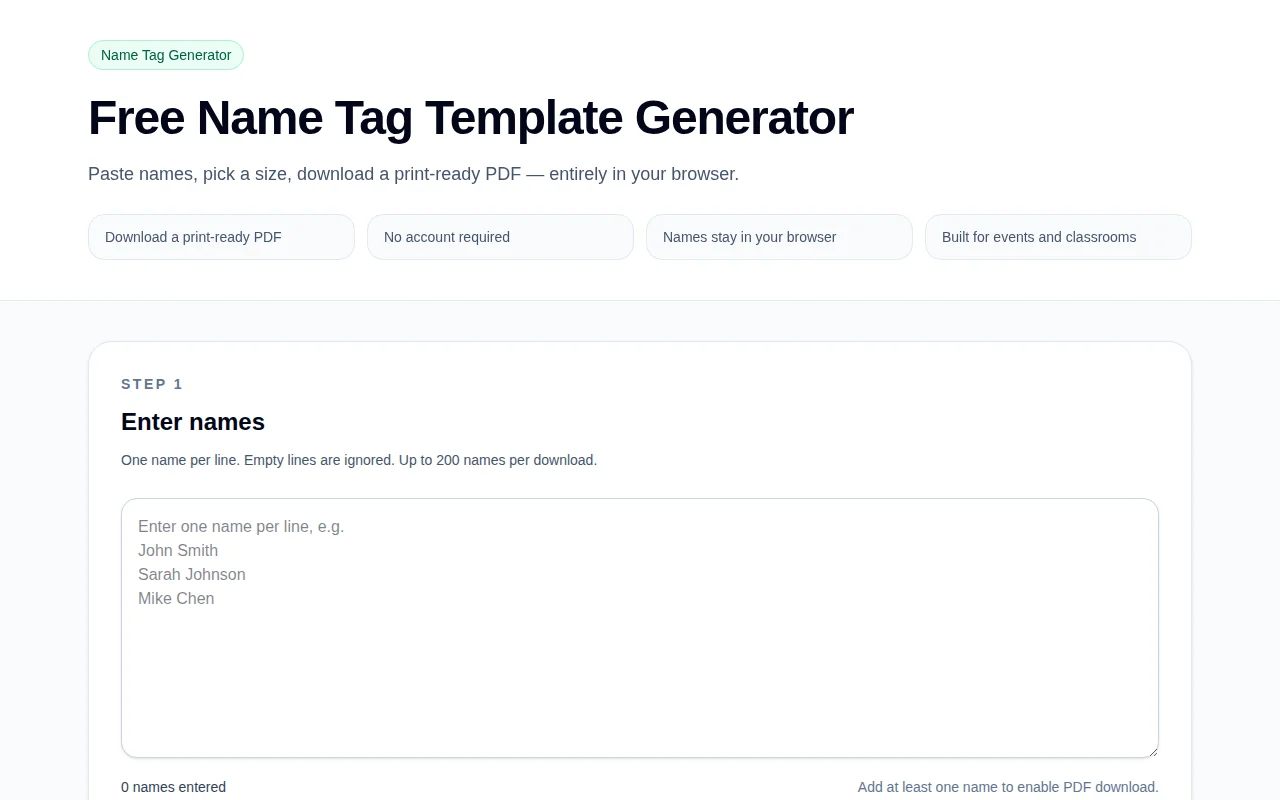 Batch printing Avery label paper name label generator